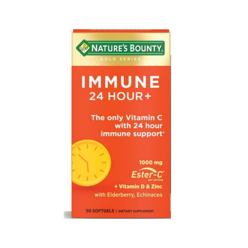 سافت ژل تقویت سیستم ایمنی بدن Nature's Bounty Immune 24+ Hour نیچرز بونتی (50 عددی)