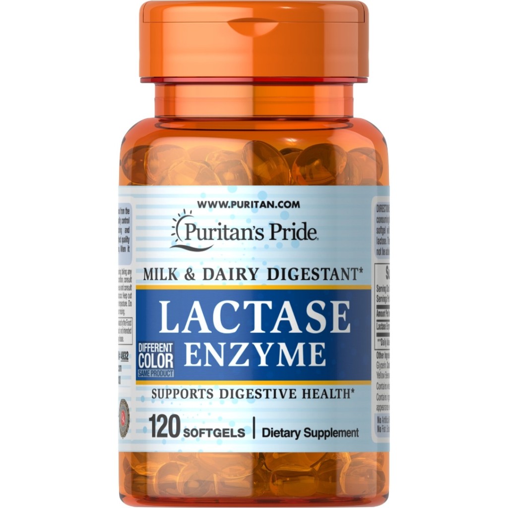 سافت ژل سلامت گوارش آنزیم لاکتوز Puritan Pride Lactase Enzyme پوریتان پراید (120 عددی)