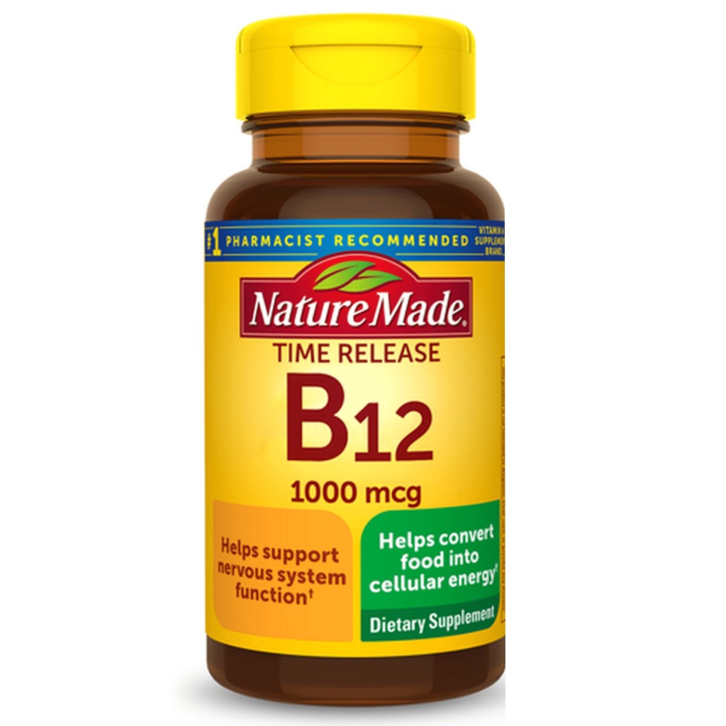 سافت ژل ویتامین B12 1000mcg نیچرمید Nature Made (60 عددی)