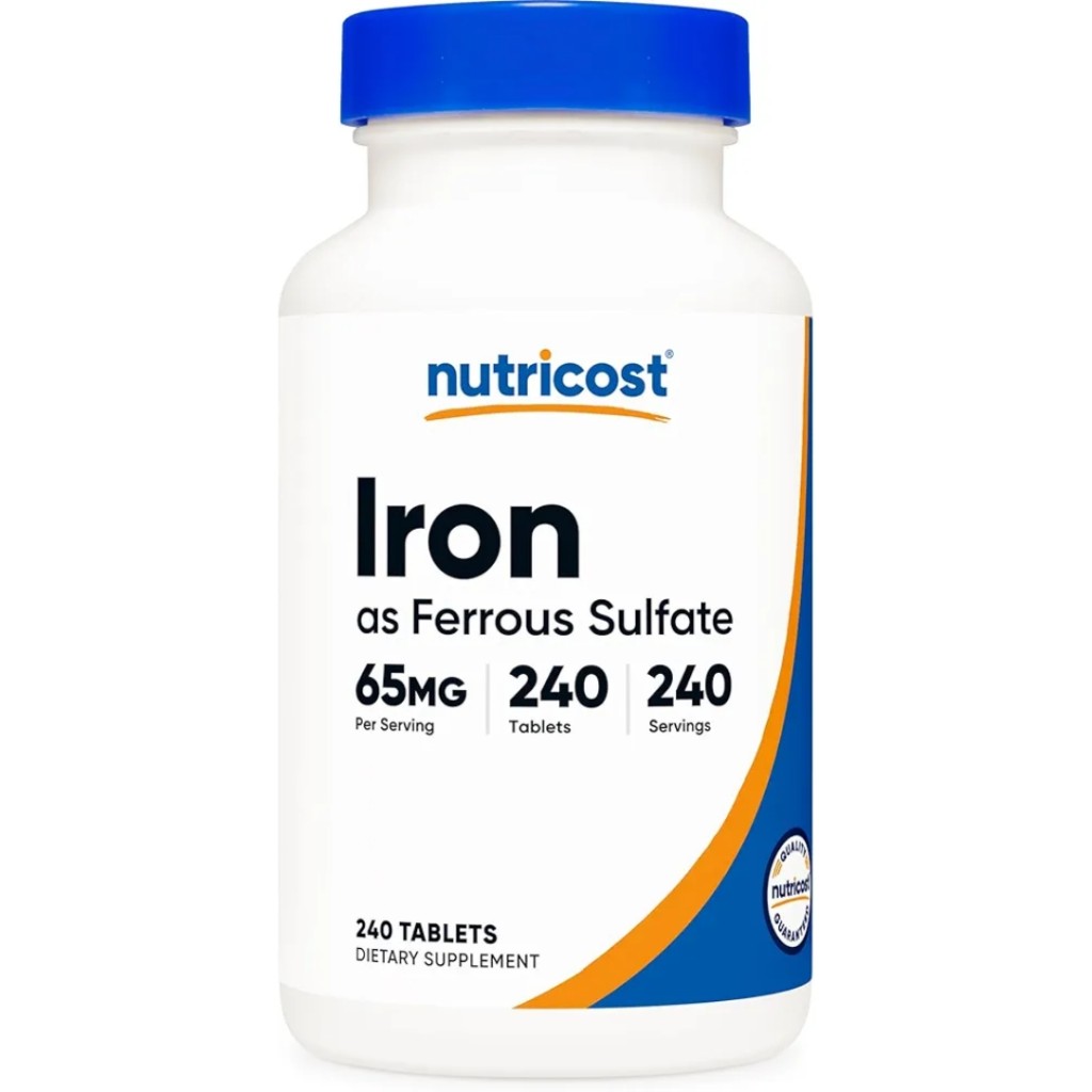 آهن نوتریکاست Nutricost Iron 36mg (240 عددی)