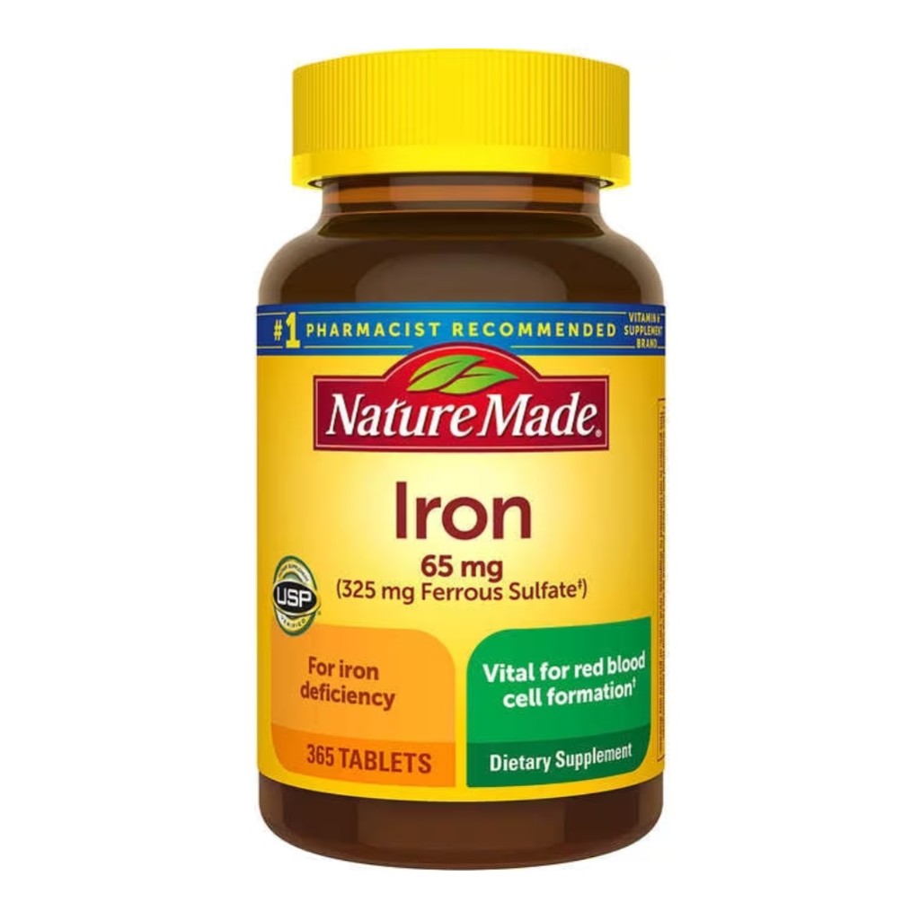 آهن NatureMade Iron 65mg نیچرمید(365 عددی)