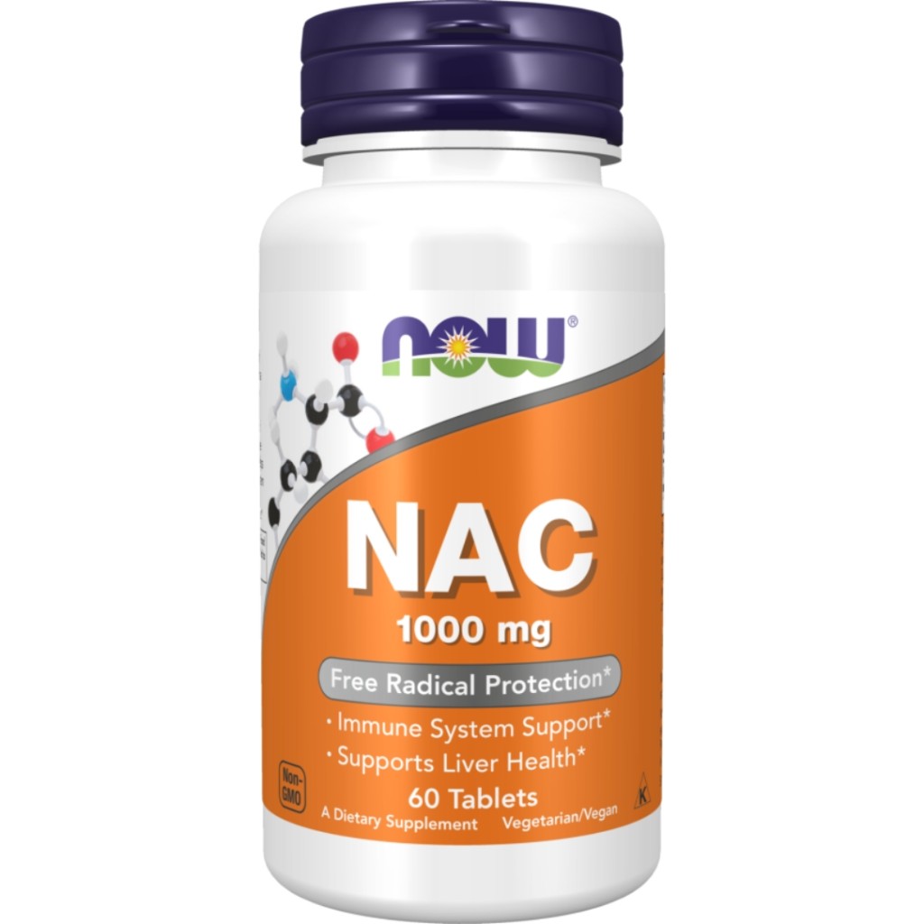 استیل سیستین NOW Foods NAC N-Acetyl-L-Cysteine 1000mg (60 عددی)