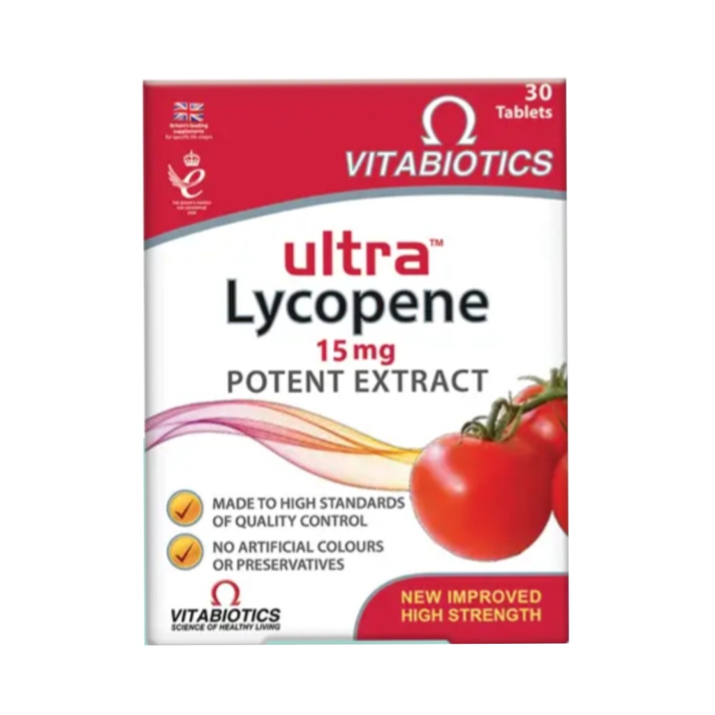 الترا لیکوپن Vitabiotics Lycopene 15mg ویتابیوتیکس (30 عددی)