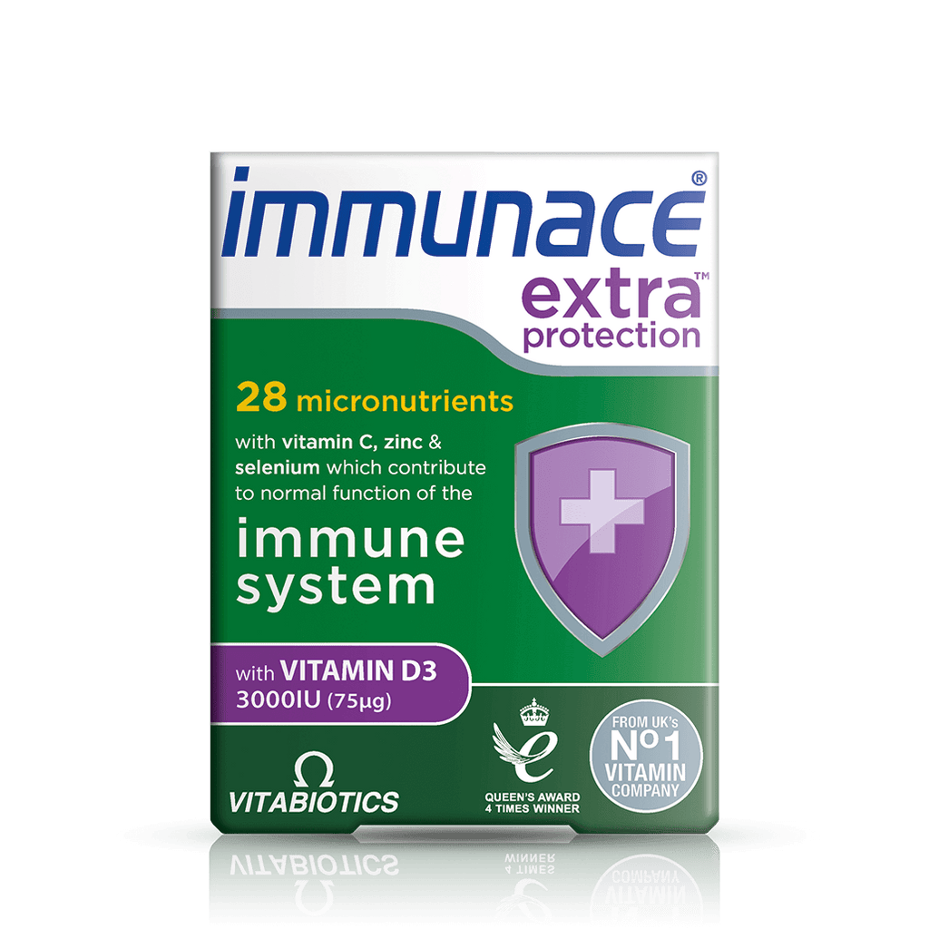 تقویت ایمنی بدن Immunace Extra Protection ویتابیوتیکس (30 عددی)
