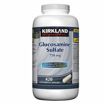 تقویتی مفاصل گلوکوزامین سولفات Kirkland Glucosamine Sulfate 750mg کرکلند (420 عددی)