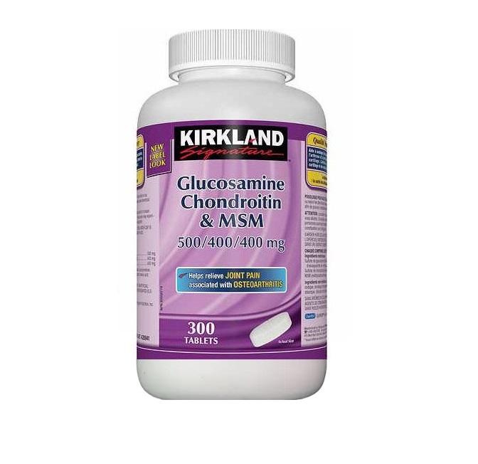 تقویتی مفاصل گلوکوزامین کندرویتین همراه Kirkland MSM کرکلند (300 عددی)