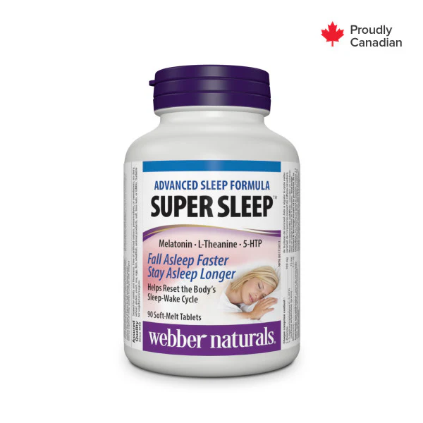 جویدنی چرخه خواب Webber Naturals Super Sleep وبر نچرالز (90 عددی)