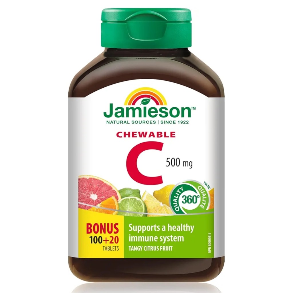 جویدنی Jamieson C 500mg جیمیسون (120 عددی)