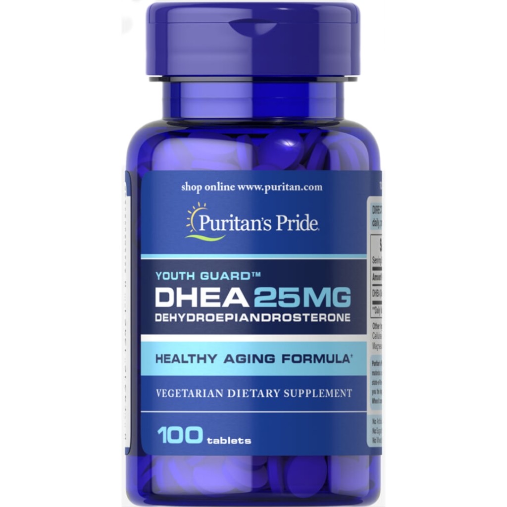 دهیدروپیاندروسترون Puritan Pride DHEA 25mg پوریتان پراید (100 عددی)