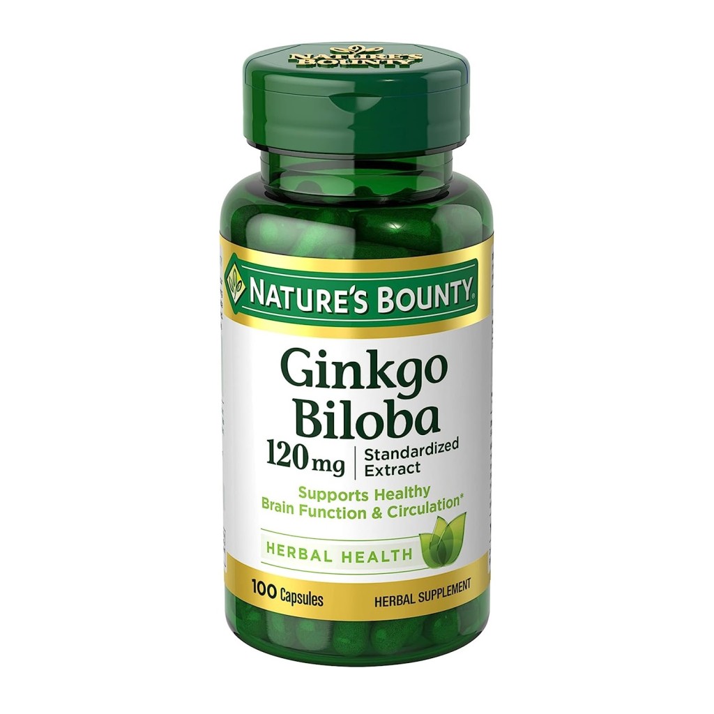 عصاره جینکو بیلوبا Ginkgo Biloba 120mg نیچرز بونتی (100 عددی)