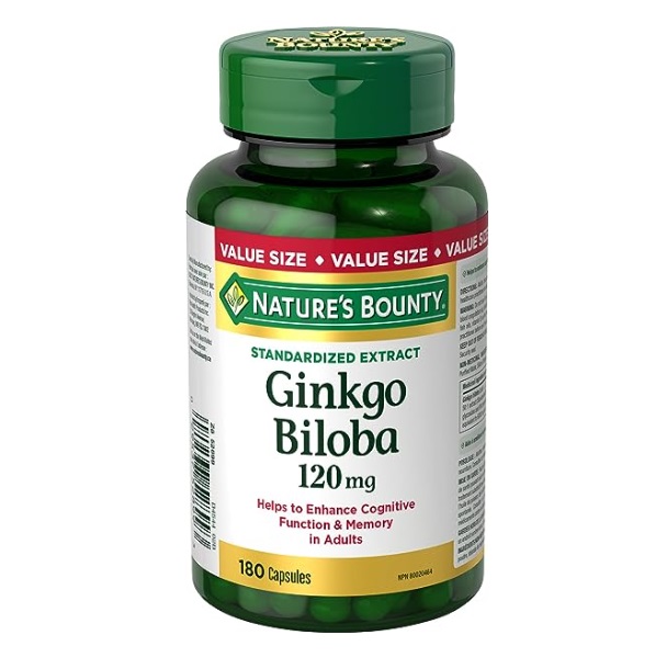 عصاره جینکو بیلوبا Ginkgo Biloba 120mg نیچرز بونتی (180 عددی)