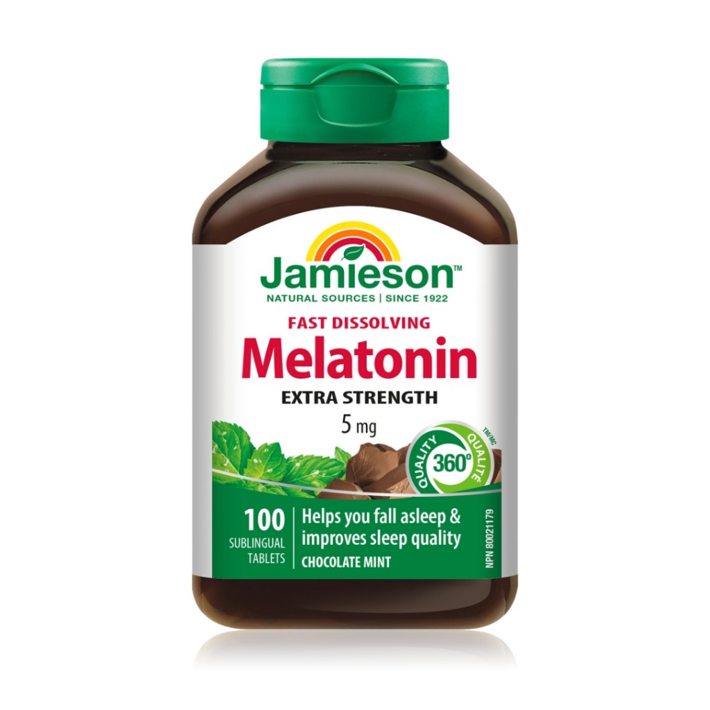 ملاتونین Jamieson Melatonin 5mg Extra Strength جیمیسون (100 عددی)