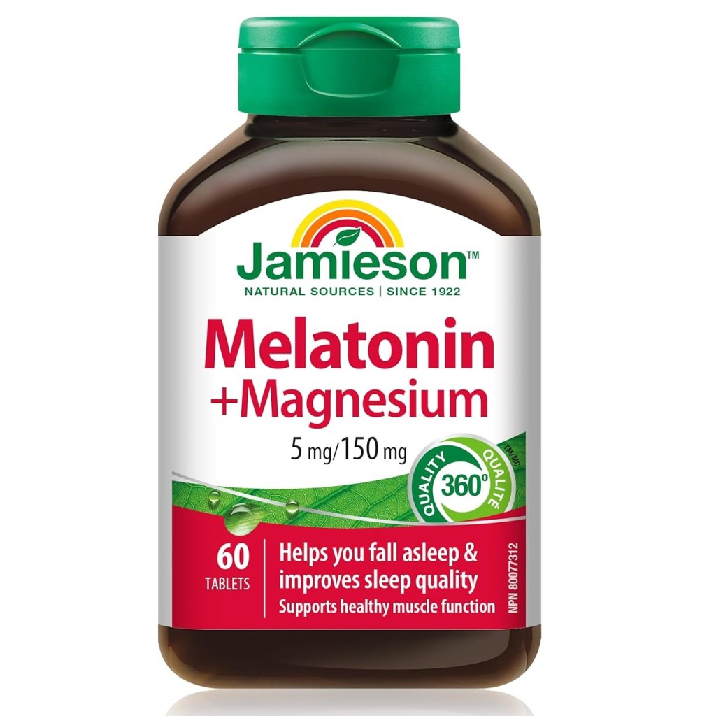 ملاتونین Jamieson Melatonin Magnesium 5/150mg جیمیسون (60 عددی)