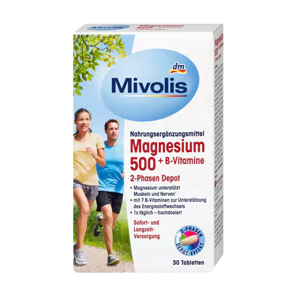 منیزیم ب کمپلکس میولیس Mivolis Magnesium + B Complex (30 عددی)