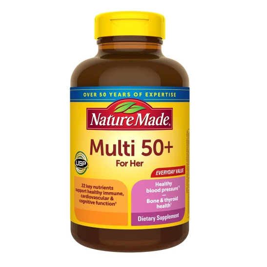 مولتی ویتامین بانوان بالای 50 سال Nature Made Multivitamin For Her نیچرمید (250 عددی)
