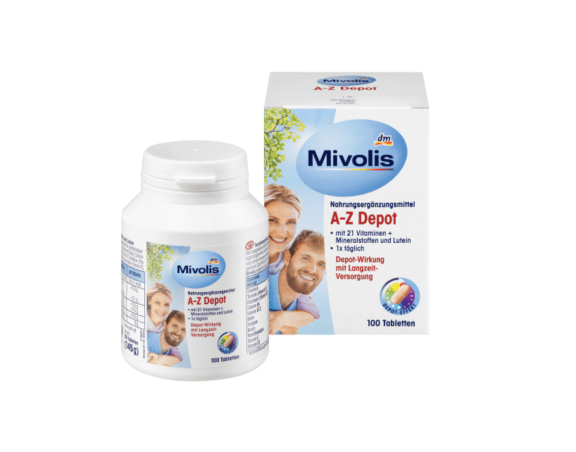 مولتی ویتامین میولیس Mivolis A-Z Depot (100 عددی)