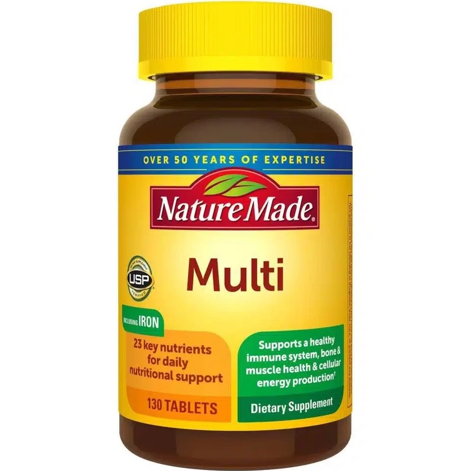 مولتی ویتامین Nature Made Multivitamin نیچرمید (130 عددی)