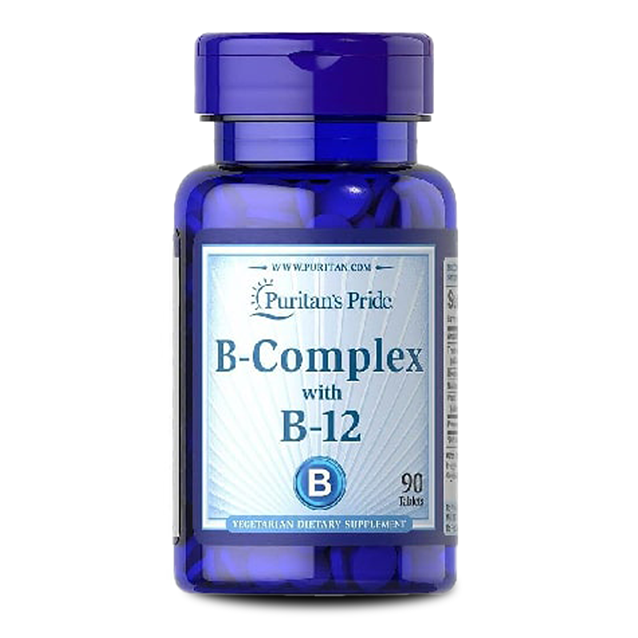 ویتامین ب کمپلکس Puritan Pride B-Complex With B12 پوریتان پراید (90 عددی)