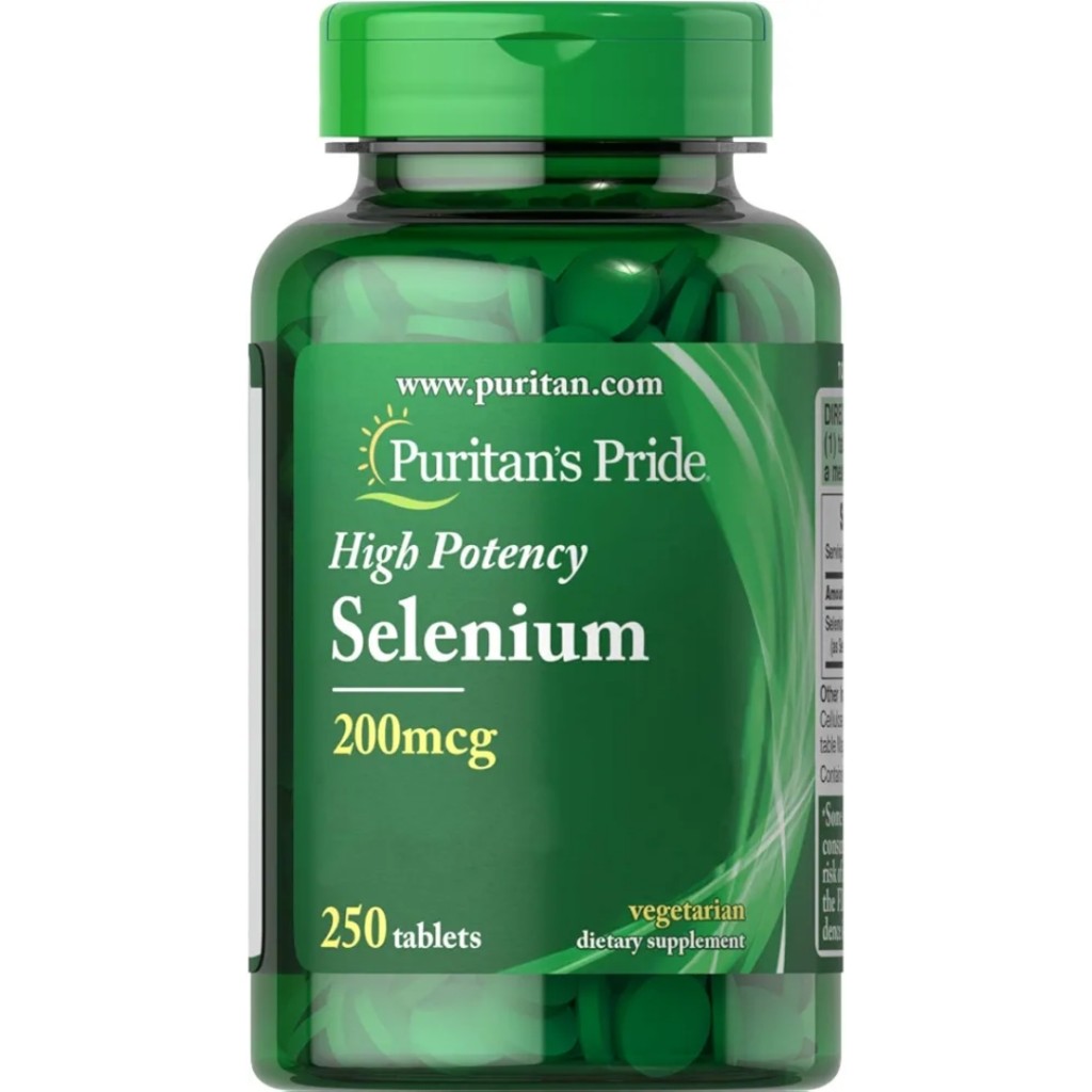 ویتامین سلنیوم Puritan Pride Selenium 200mcg پوریتان پراید (250 عددی)
