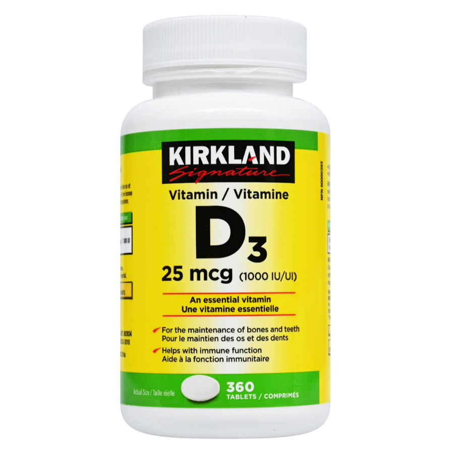 ویتامین Kirkland D3 1000mg کرکلند (360 عددی)
