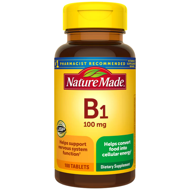 ویتامین NatureMade Vitamin Thiamin B1 100mg نیچرمید (100 عددی)