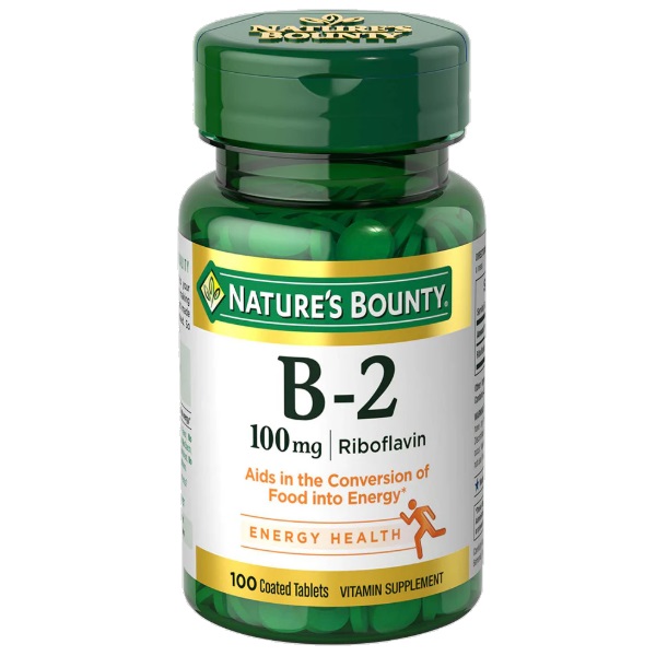 ویتامین Nature's Bounty B2 100 mg نیچرز بونتی (100 عددی)