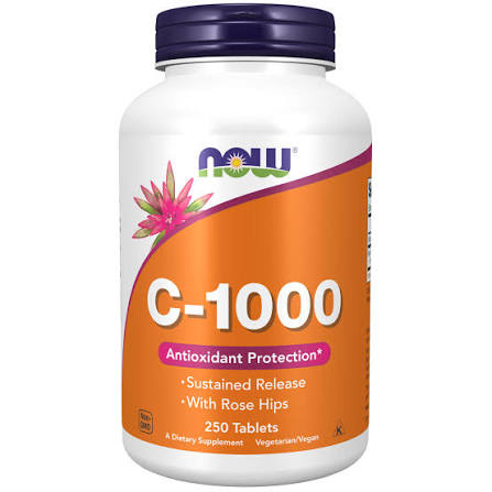 ویتامین NOW Foods Vitamin C 1000mg With Rose Hips (250 عددی)
