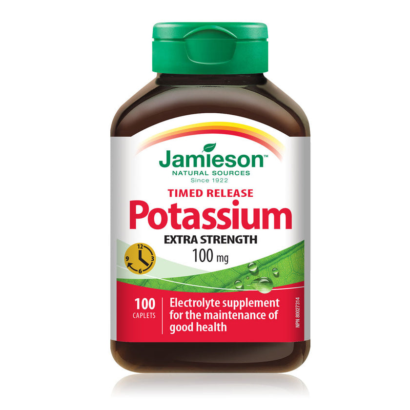 پتاسیم Jamieson Potassium Gluconate 100mg جیمیسون (100 عددی)
