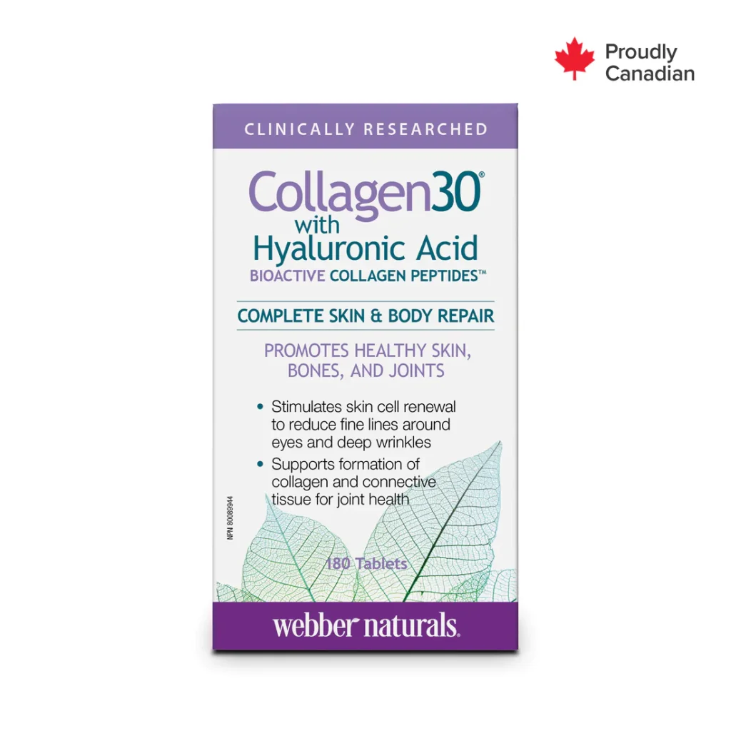 کلاژن با هیالورونیک اسید Webber Naturals Collagen30 وبر نچرالز (180 عددی)