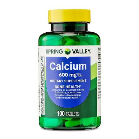 کلسیم اسپرینگ ولی Spring Valley Calcium with D3 (100 عددی)