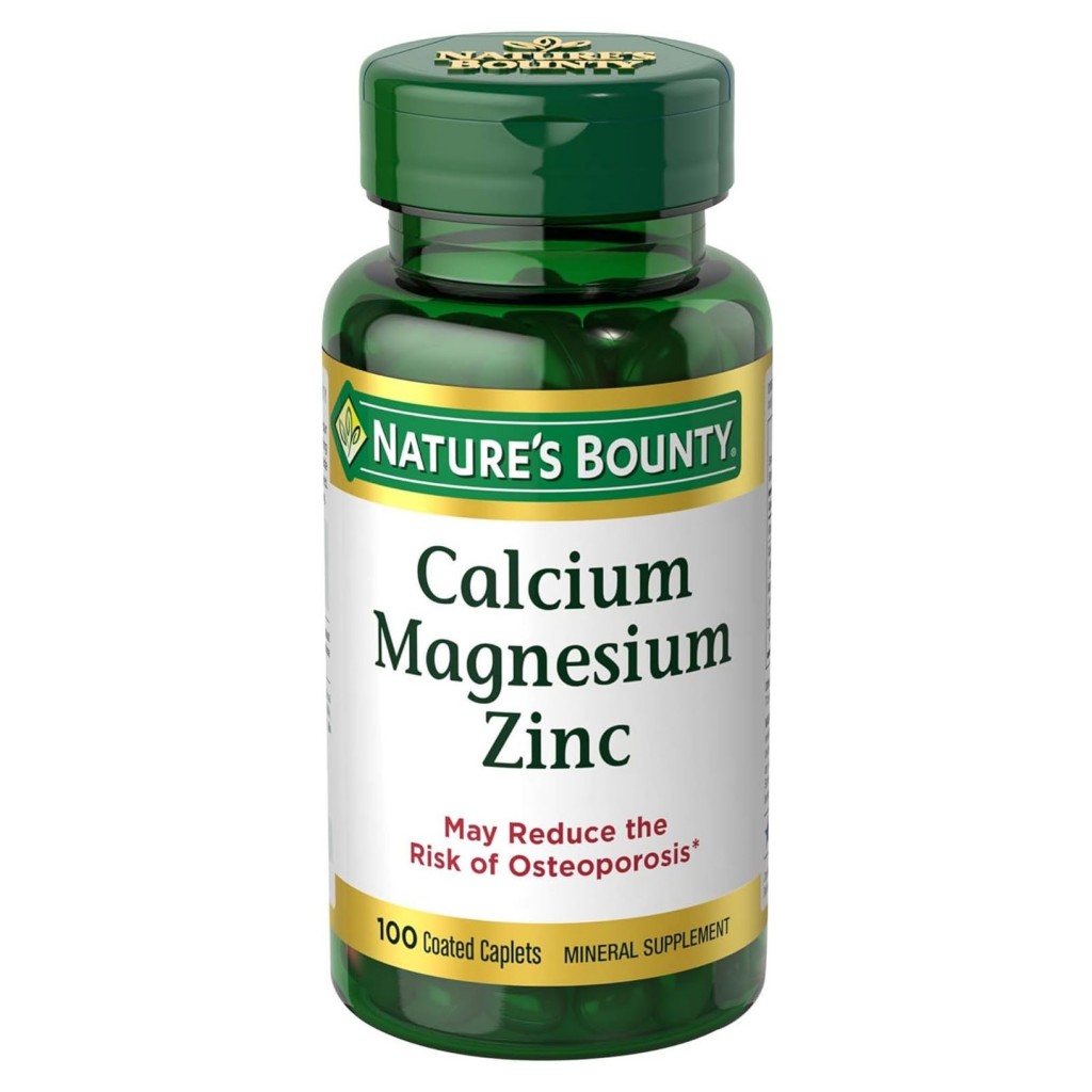 کلسیم منیزیم زینک Nature's Bounty Calcium Magnesium Zinc & D3 نیچرز بونتی (100 عددی)
