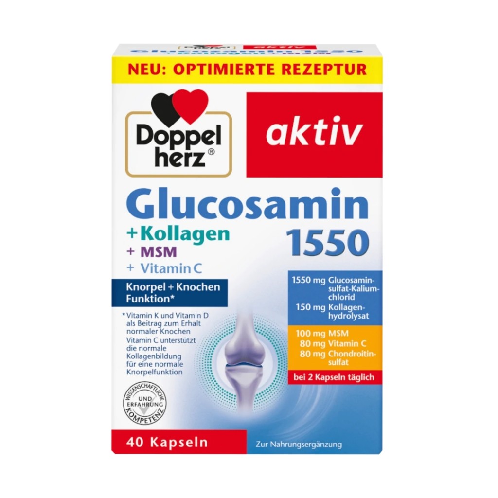 گلوکوزامین کلاژن داپل هرز اکتیو Doppel Herz Aktiv (40 عددی)