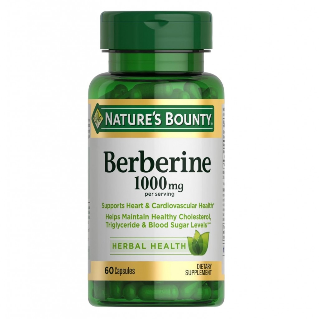 کپسول کاهش وزن و قند خون بربرین Nature’s Bounty Berberine 1000mg نیچرز بونتی (60 عددی)